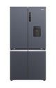 Haier HCR5919EHMB 90cm Freestanding American Fridge Freezer - Brushed Black