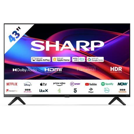 Sharp 2T-C43GD2225K 43" Full HD Frameless Smart Roku TV 