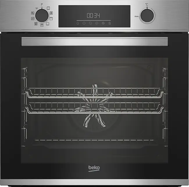 Beko AeroPerfect CIMY92XP 59.4cm Pyrolytic Built In Electric Single Oven - Stainless Steel