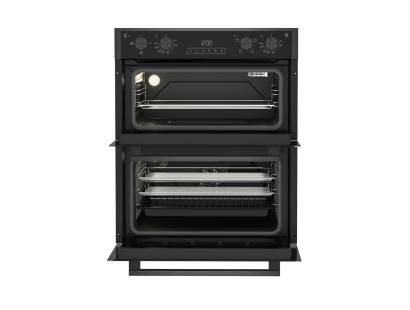 Blomberg ROTN9202DX 59.4cm Built-Under Electric Double Oven - Dark Steel