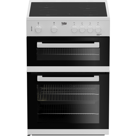 [ETC611W] Beko ETC611W 60cm Twin Cavity Electric Cooker with Ceramic Hob - White